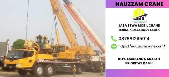 Sewa Crane terbaik di Sukamaju Baru Hubungi 08226181225